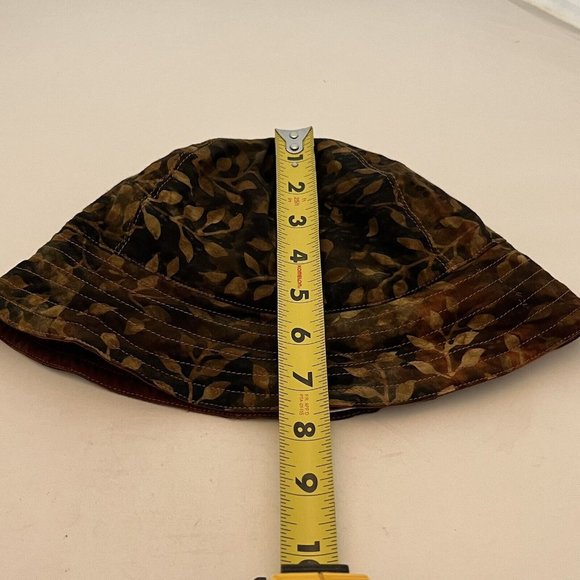 Lost River Clothing Company Reversible Fall Leaf Print Bucket Hat Y2K Inspired - Picture 13 of 14